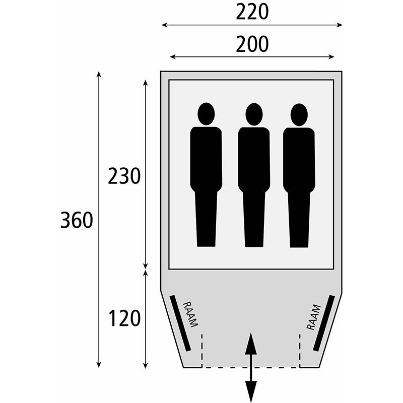 Bardani Stelvio 220 B'Cool Tent - Afbeelding 3
