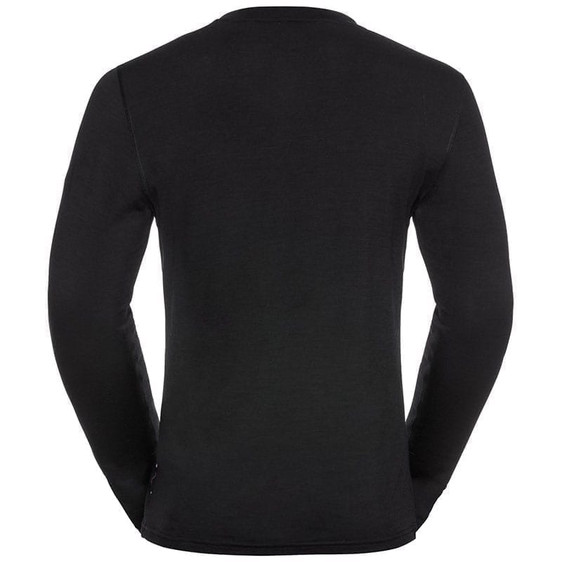 Odlo Natural 100% Merino Lange Mouwen Heren Zwart - Afbeelding 2