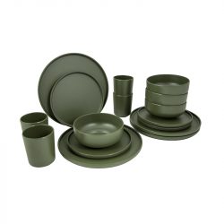 Bo-Camp Industrieel Servies Patom 16dlg Groen