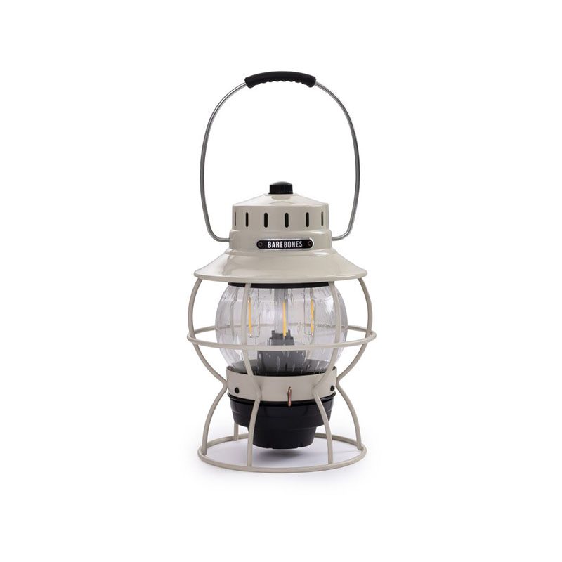 Barebones Railroad Lantern Vintage Wit