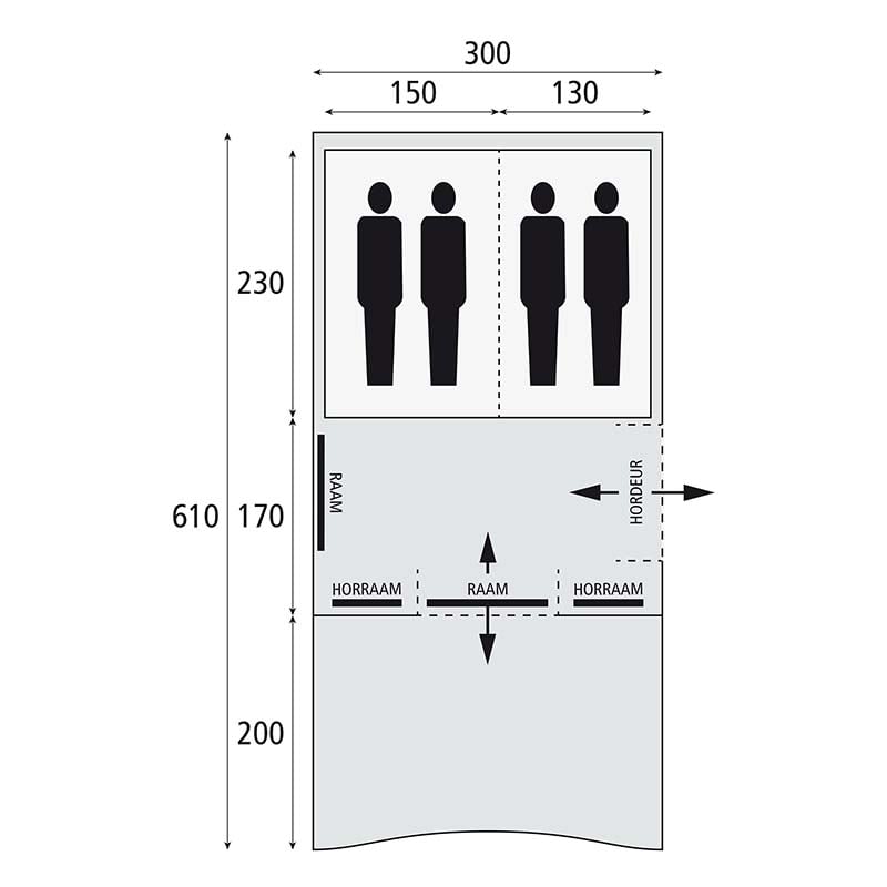 Bardani Spitfire 300 Deluxe RSTC Tent 2025 - Afbeelding 2