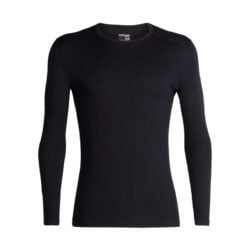 Icebreaker 200 Oasis Shirt Lange Mouwen Heren Zwart