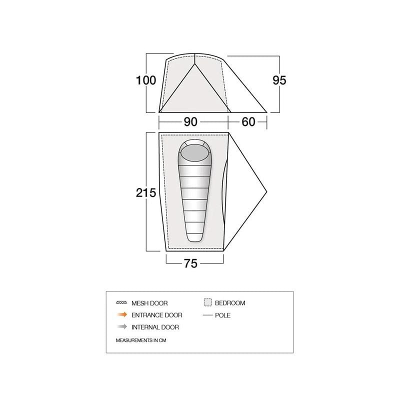 Vango Tent F10 Radon UL 1 Alpine Green (Showmodel) - Afbeelding 4