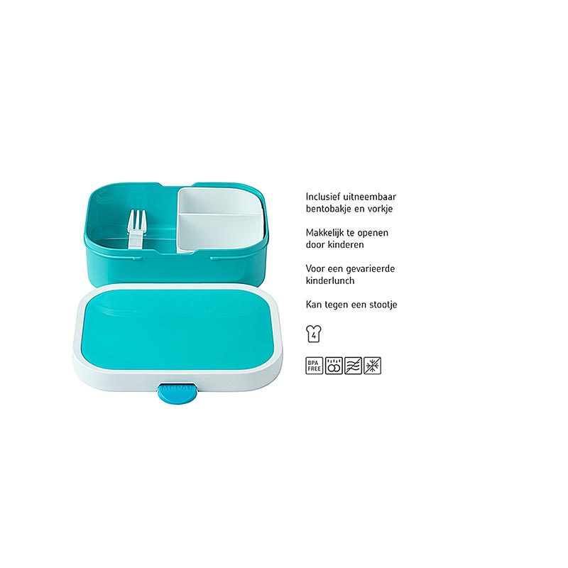 Lunchbox Campus Turquoise - Afbeelding 2