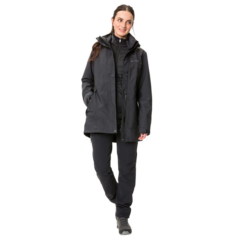 Vaude Idris 3in1 Parka III Dames Phantom Black - Afbeelding 3