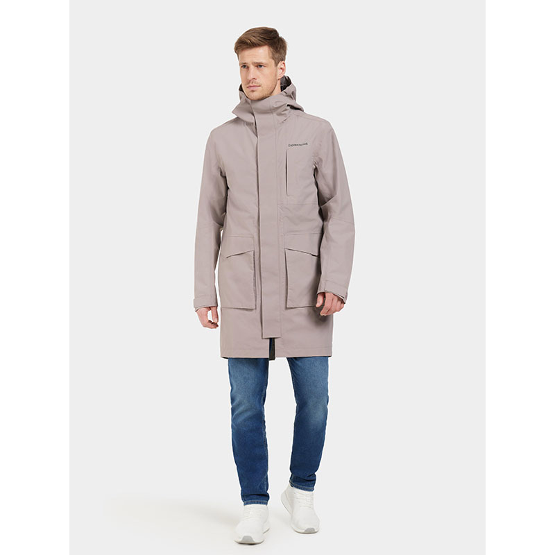 Didriksons Andreas USX Parka Ash Brown - Afbeelding 3