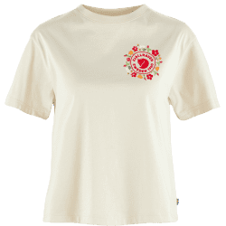 Fjällräven Fjällblomster Logo T-shirt W Beige