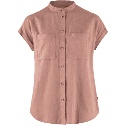 Fjallraven Övik Hemp Shirt SS Dames Dusty Rose