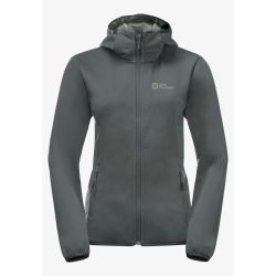 Jack Wolfskin W Windhain Hoody Slate Green