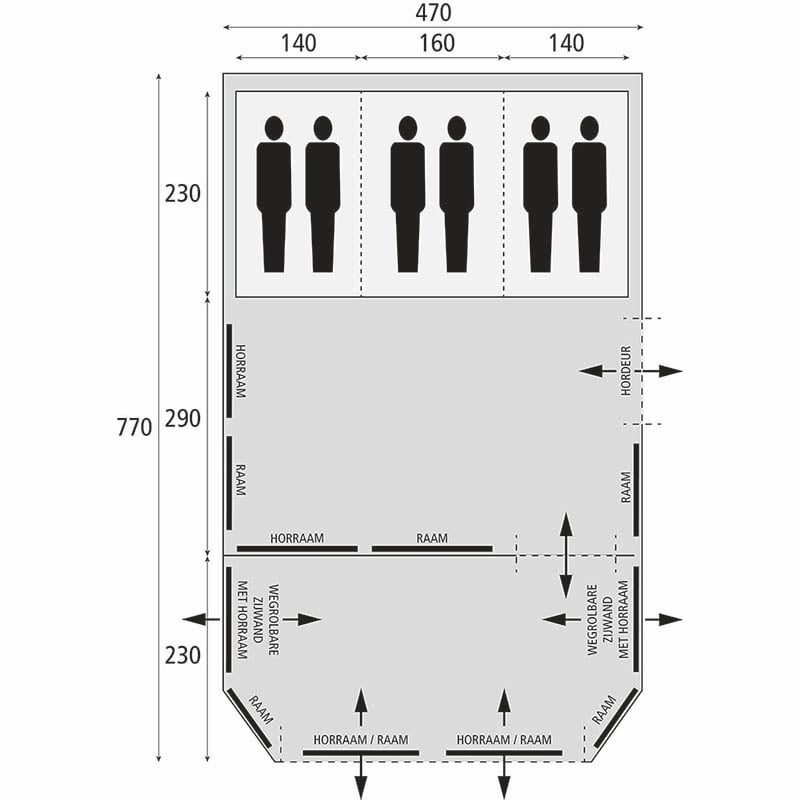 Bardani Airspace 470 RSTC Tent Beige Forest - Afbeelding 2