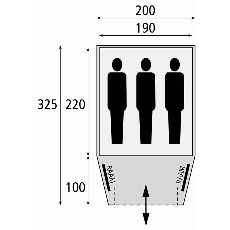 Safarica Kenia 200 Tent Darksleep - Afbeelding 3