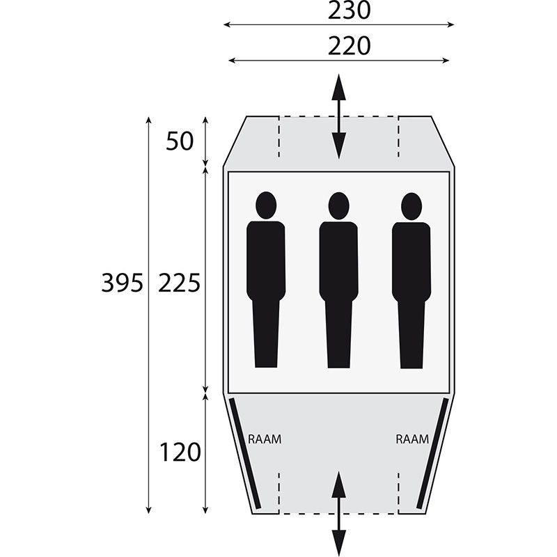 Safarica Kenia 230 TC Tent Beige-Antra - Afbeelding 2